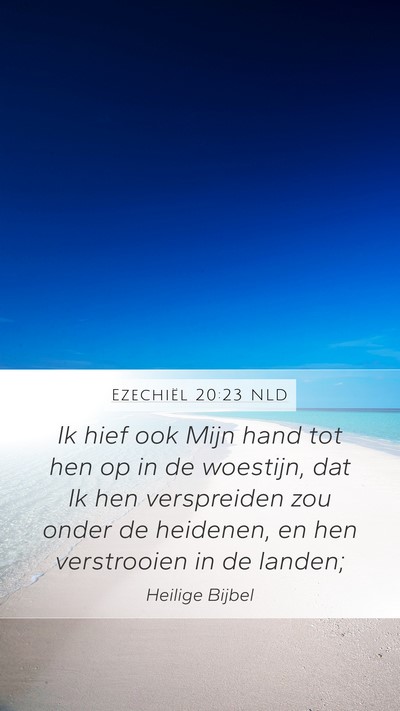 Ezechiël 20:23 NLD Bible Verse Image