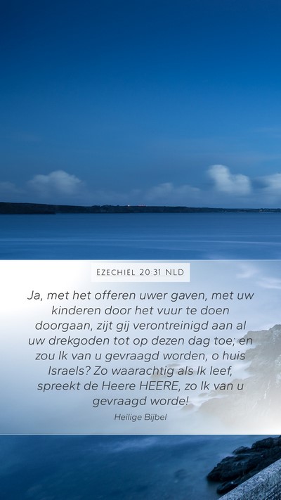 Ezechiël 20:31 NLD Bible Verse Image