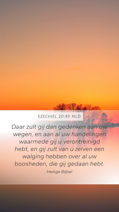 Ezechiël 20:43 NLD Bible Verse Image