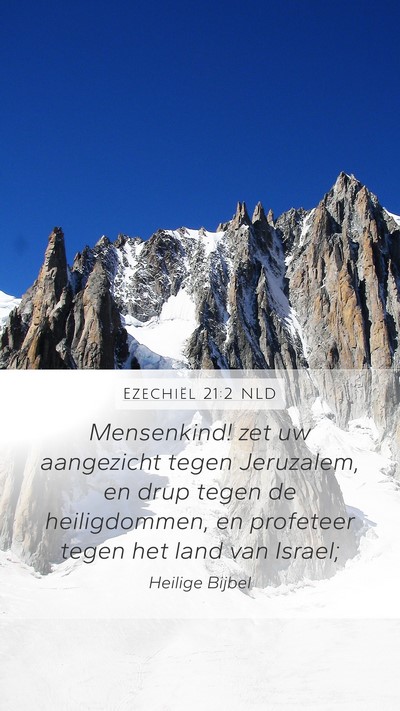 Ezechiël 21:2 NLD Bible Verse Image
