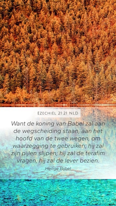 Ezechiël 21:21 NLD Bible Verse Image