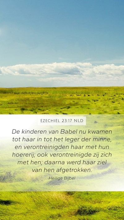 Ezechiël 23:17 NLD Bible Verse Image