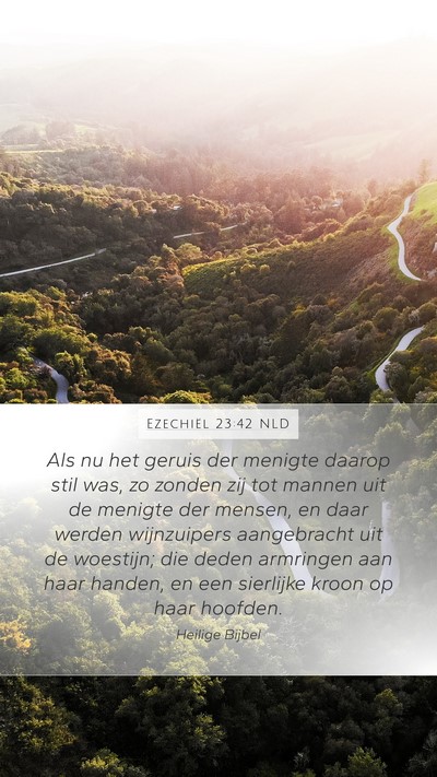 Ezechiël 23:42 NLD Bible Verse Image