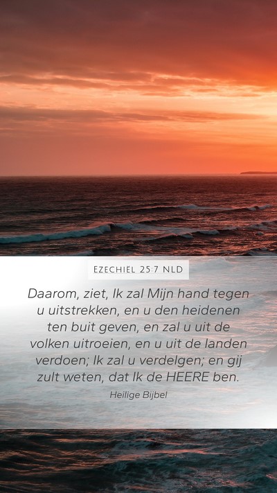 Ezechiël 25:7 NLD Bible Verse Image