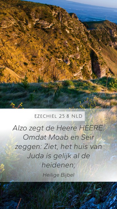Ezechiël 25:8 NLD Bible Verse Image