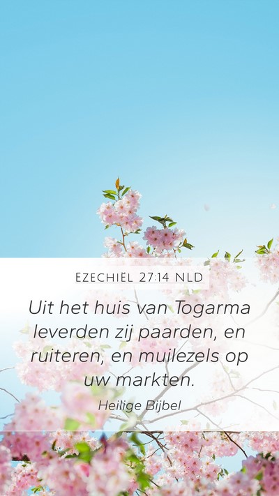 Ezechiël 27:14 NLD Bible Verse Image
