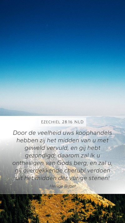 Ezechiël 28:16 NLD Bible Verse Image