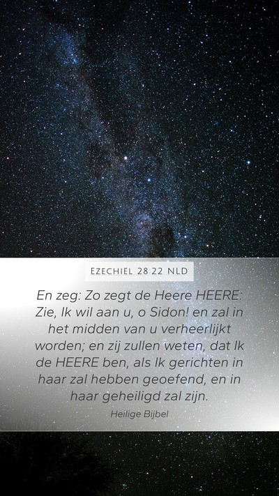 Ezechiël 28:22 NLD Bible Verse Image