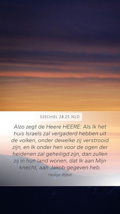 Ezechiël 28:25 NLD Bible Verse Image