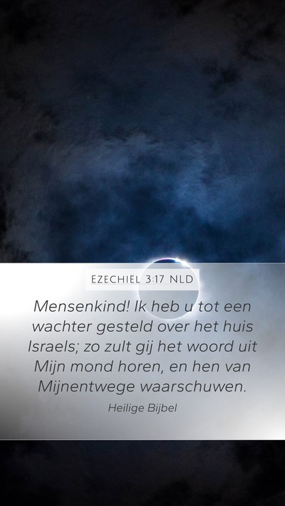 Ezechiël 3:17 NLD Bible Verse Image