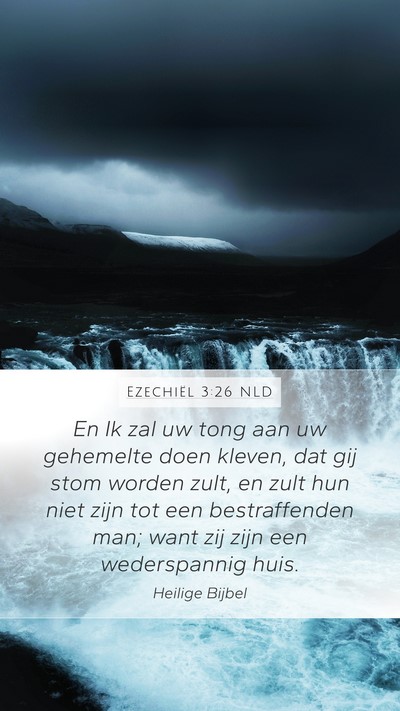 Ezechiël 3:26 NLD Bible Verse Image