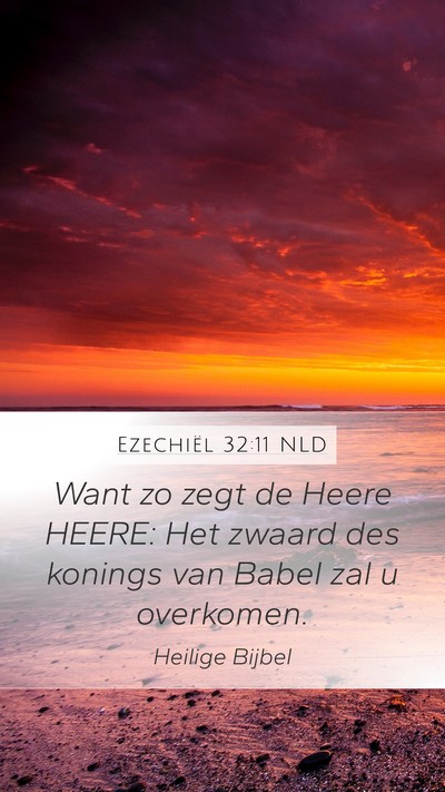 Ezechiël 32:11 NLD Bible Verse Image