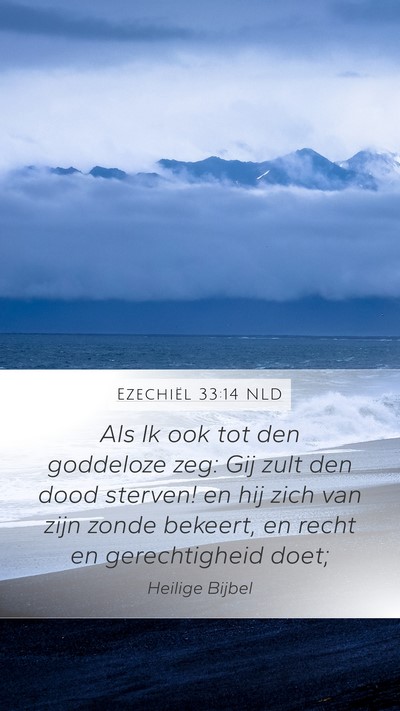 Ezechiël 33:14 NLD Bible Verse Image