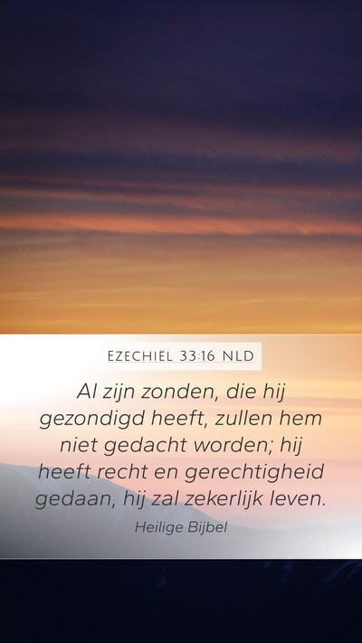 Ezechiël 33:16 NLD Bible Verse Image