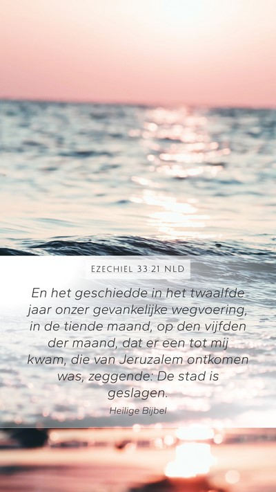 Ezechiël 33:21 NLD Bible Verse Image