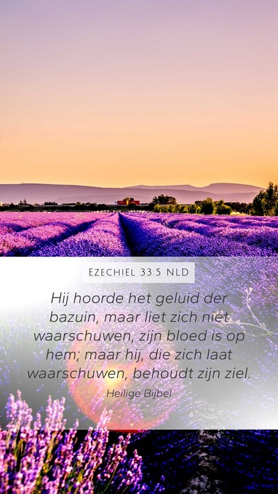 Ezechiël 33:5 NLD Bible Verse Image