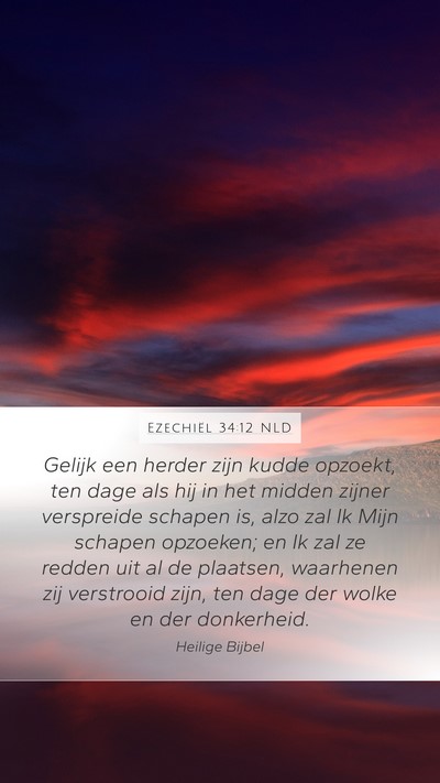 Ezechiël 34:12 NLD Bible Verse Image