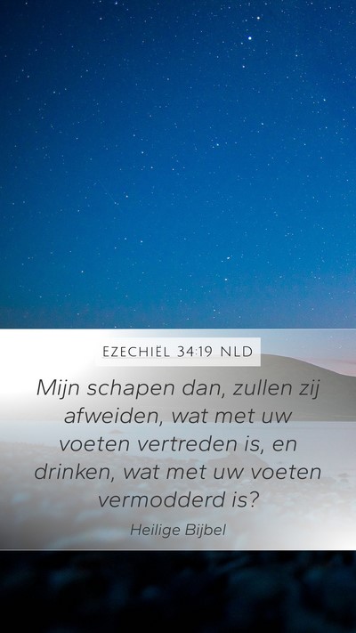 Ezechiël 34:19 NLD Bible Verse Image