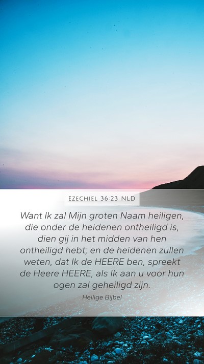 Ezechiël 36:23 NLD Bible Verse Image