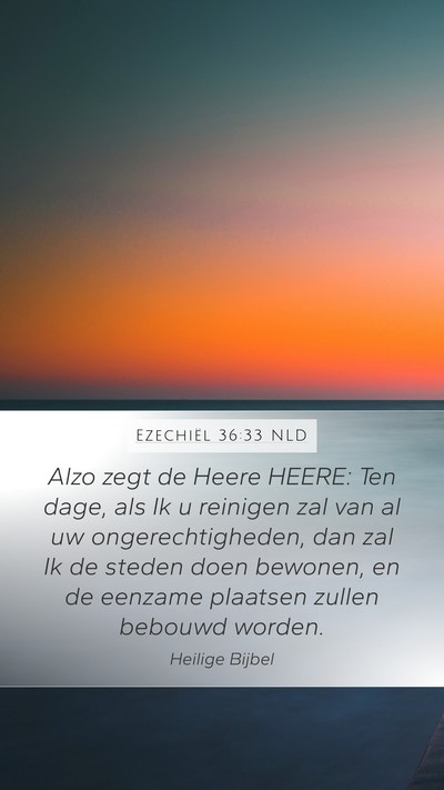 Ezechiël 36:33 NLD Bible Verse Image