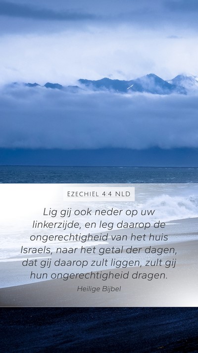 Ezechiël 4:4 NLD Bible Verse Image