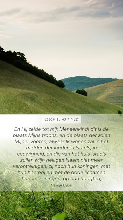 Ezechiël 43:7 NLD Bible Verse Image