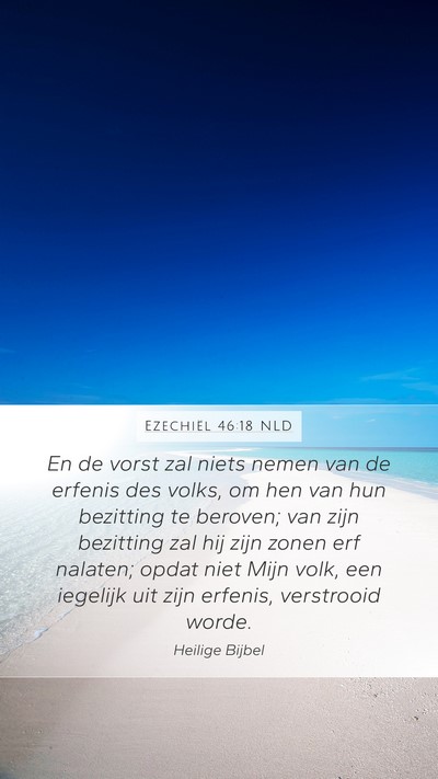 Ezechiël 46:18 NLD Bible Verse Image