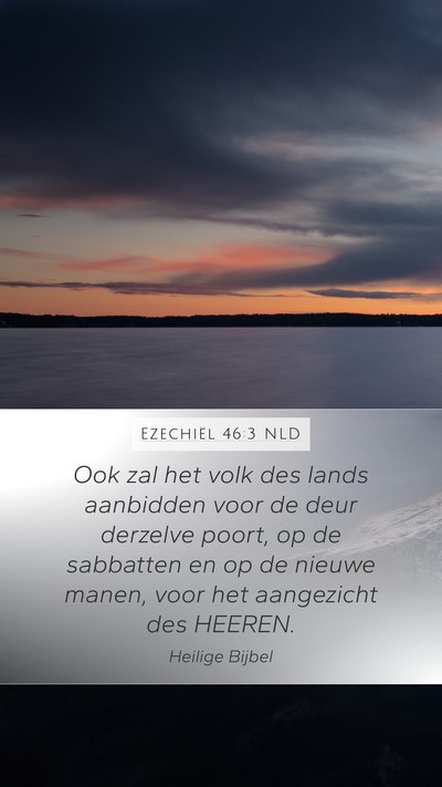 Ezechiël 46:3 NLD Bible Verse Image