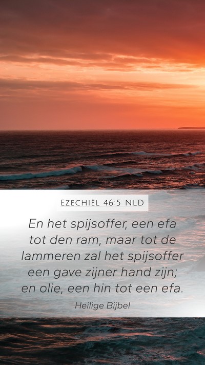 Ezechiël 46:5 NLD Bible Verse Image