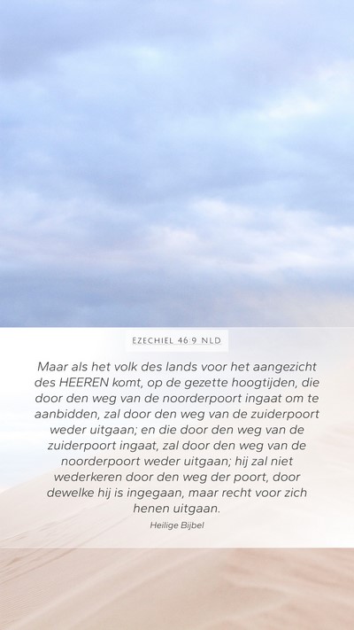 Ezechiël 46:9 NLD Bible Verse Image