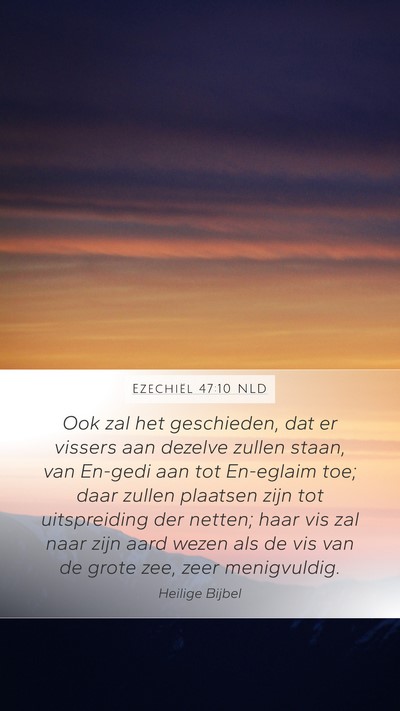 Ezechiël 47:10 NLD Bible Verse Image