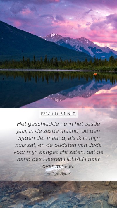 Ezechiël 8:1 NLD Bible Verse Image