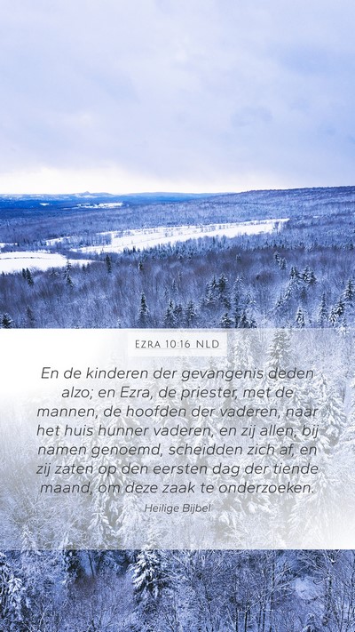 Ezra 10:16 NLD Bible Verse Image