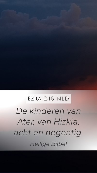 Ezra 2:16 NLD Bible Verse Image