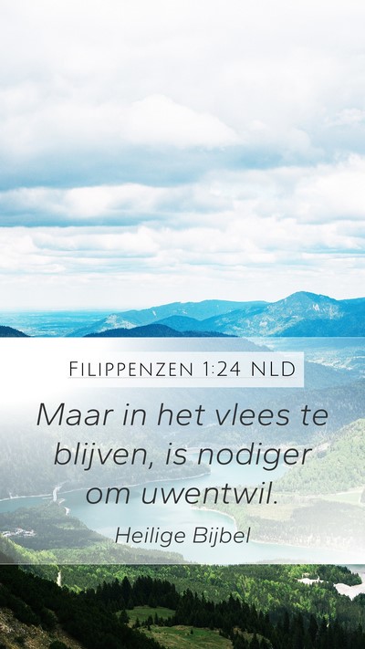 Filippenzen 1:24 NLD Bible Verse Image