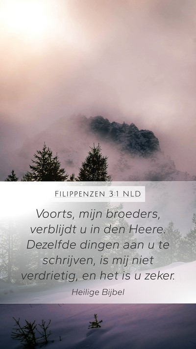 Filippenzen 3:1 NLD Bible Verse Image