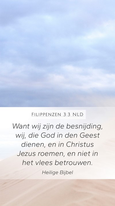 Filippenzen 3:3 NLD Bible Verse Image