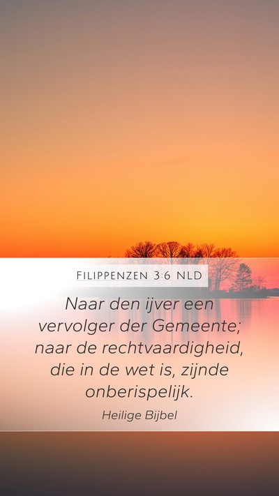 Filippenzen 3:6 NLD Bible Verse Image