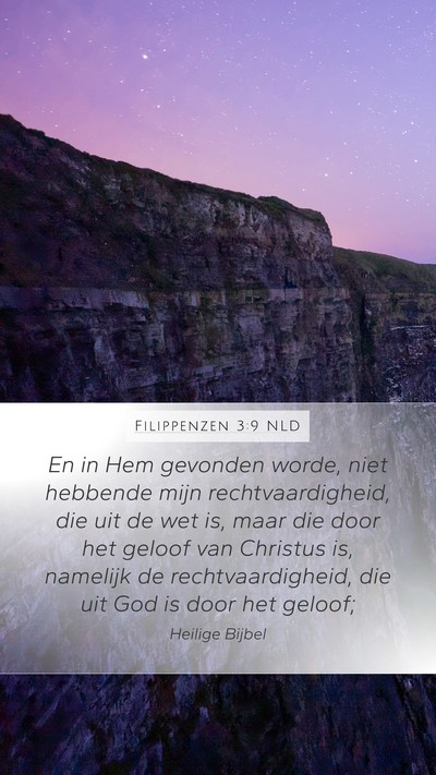 Filippenzen 3:9 NLD Bible Verse Image