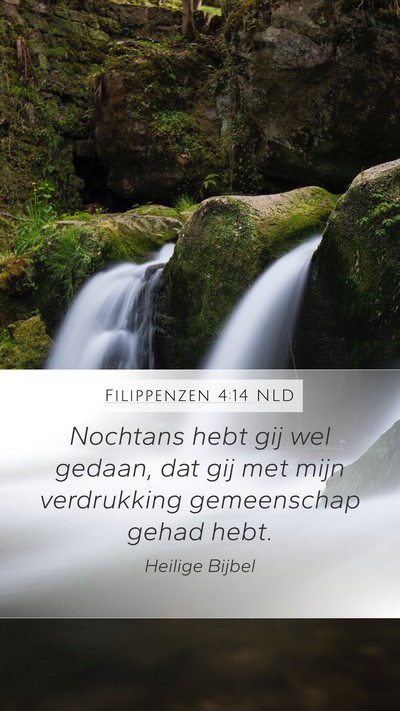 Filippenzen 4:14 NLD Bible Verse Image
