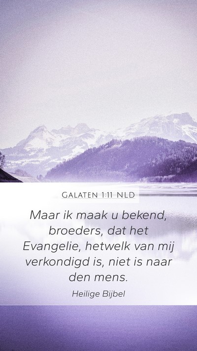 Galaten 1:11 NLD Bible Verse Image
