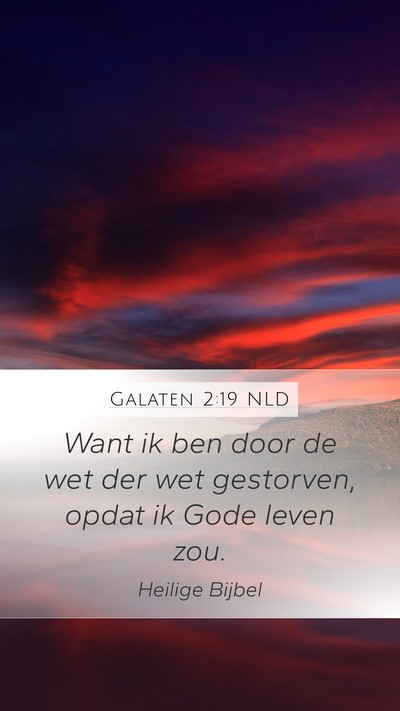 Galaten 2:19 NLD Bible Verse Image