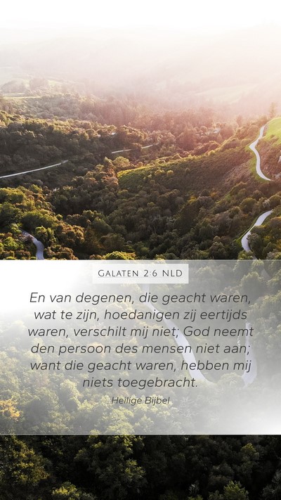 Galaten 2:6 NLD Bible Verse Image
