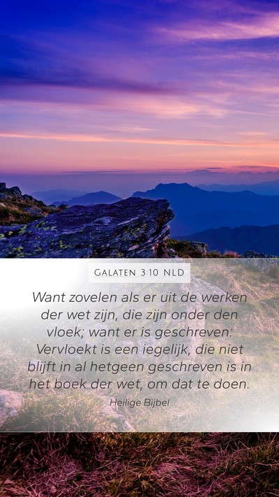 Galaten 3:10 NLD Bible Verse Image