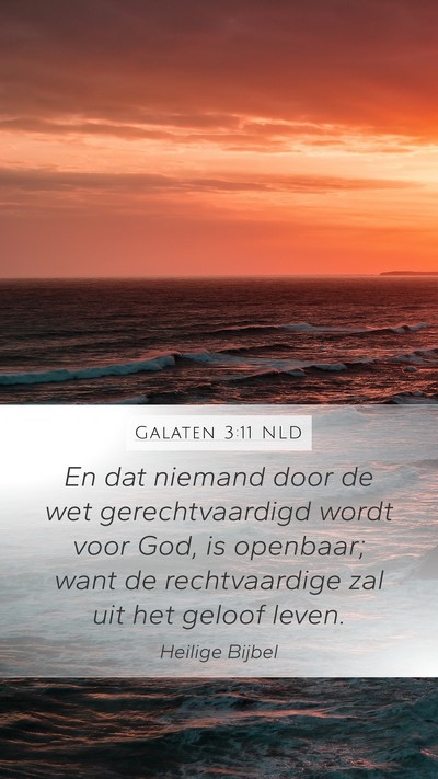 Galaten 3:11 NLD Bible Verse Image