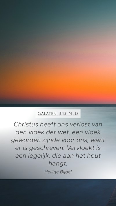 Galaten 3:13 NLD Bible Verse Image