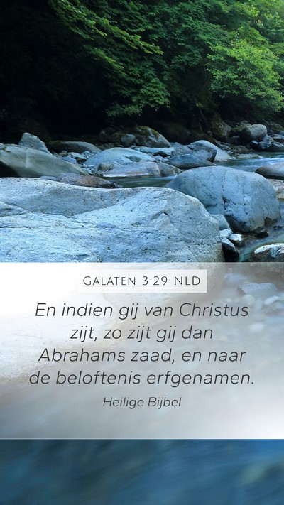 Galaten 3:29 NLD Bible Verse Image
