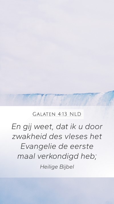 Galaten 4:13 NLD Bible Verse Image