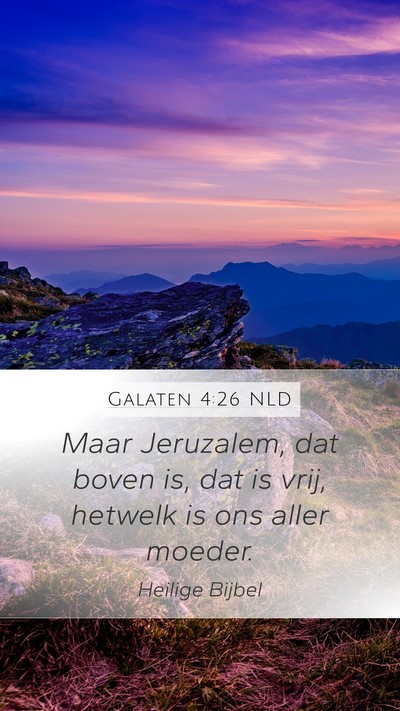 Galaten 4:26 NLD Bible Verse Image