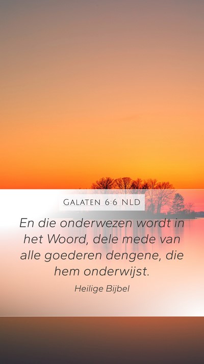 Galaten 6:6 NLD Bible Verse Image
